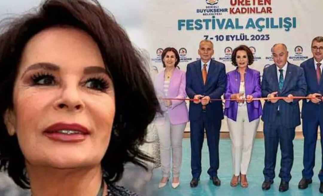 Invigning med Hülya Koçyiğit! På Denizli Metropolitan Municipality's Productive Women Festival...