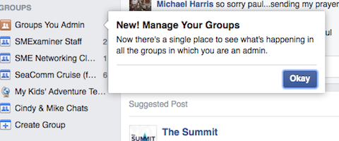Facebook-grupper som du administrerar