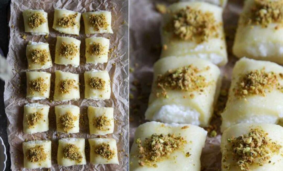 Hur man gör semolina roll dessert? Dessert recept på semuljerulle, klart på 5 minuter