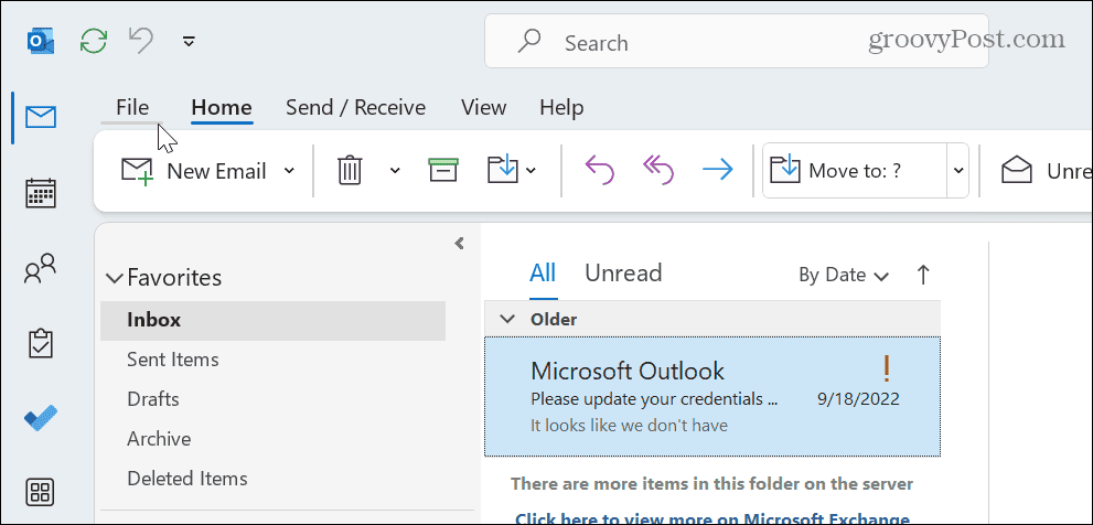 Skriv ut ett e-postmeddelande från Outlook