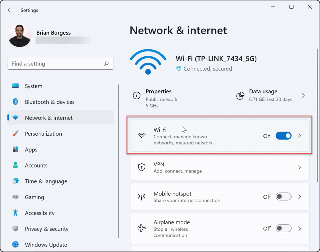 nätverk och internet windows 11