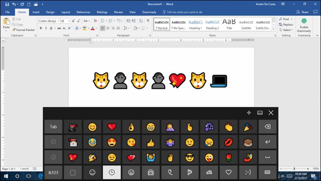 aktivera emoji windows 10 keyboard microsoft word