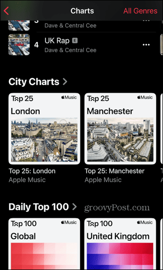 apple music listor lokala städer