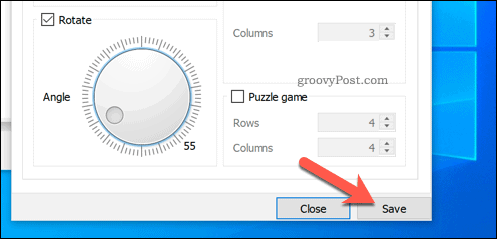 Sparar rotationer i VLC på Windows