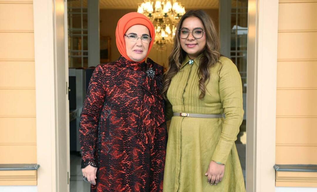 First Lady Erdoğan träffade frun till Republiken Surinams president!