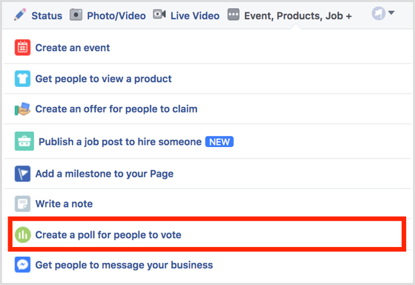 Facebook skapar en omröstning för folk att rösta