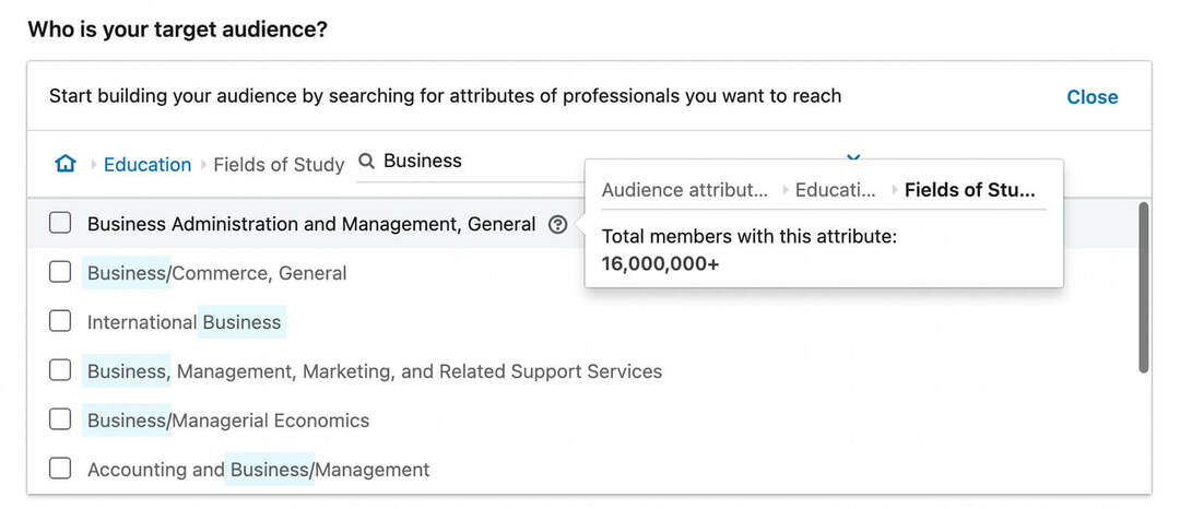 how-to-use-targeting-get-in-front-of-concurrent-audiences-on-linkedin-education-fields-of-studie-steg-26