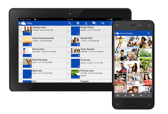 Microsoft OneDrive kommer till Kindle Fire and Fire Phone