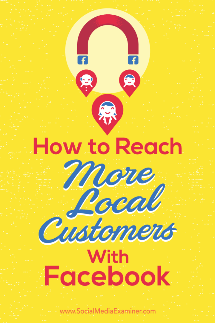 Tips om hur du kan öka lokal synlighet hos kunder på Facebook.