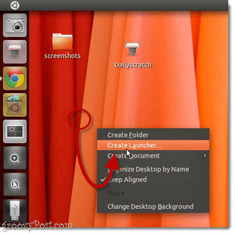 skapa lanseringar i Ubuntu