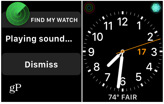 Hitta Apple Watch Sound Alert