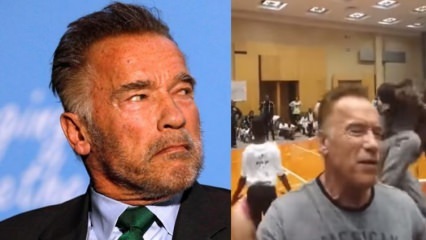 En sparkattack som flyger till den världsberömda Schwarzenegger!