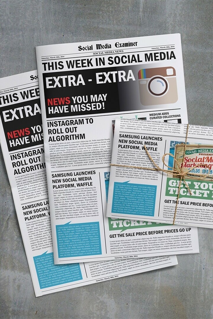 Instagram för att rulla ut algoritm: Denna vecka i sociala medier: Social Media Examiner