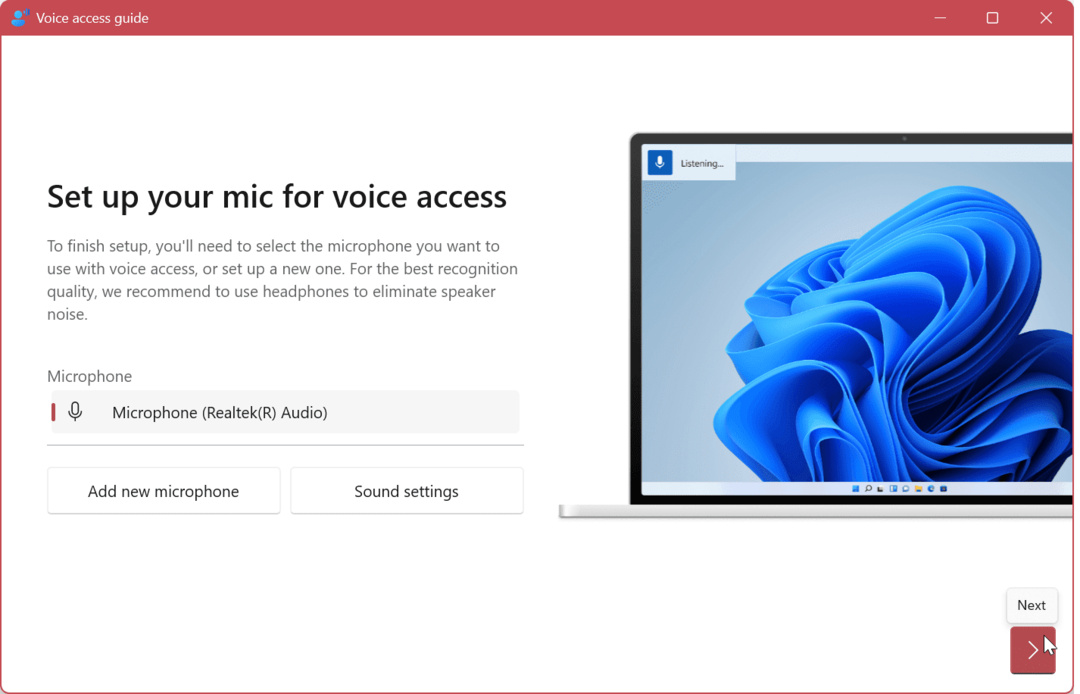 Aktivera och använd röståtkomst i Windows 11