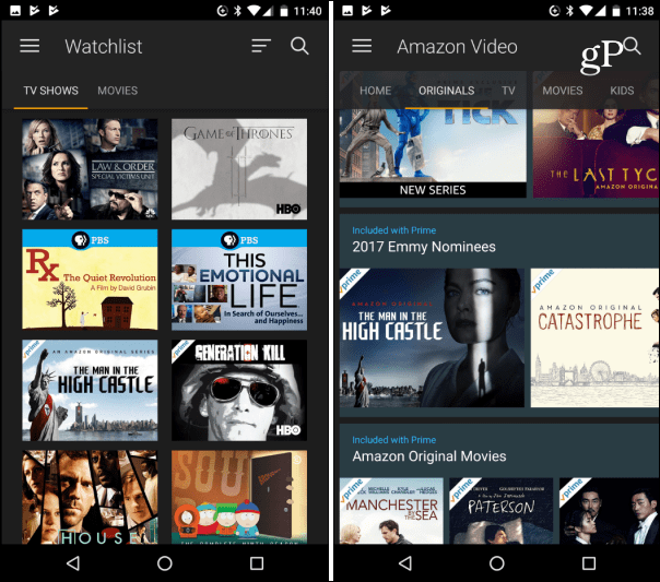 Amazon Prime Video-app finns nu tillgängligt i amerikanska Google Play Store