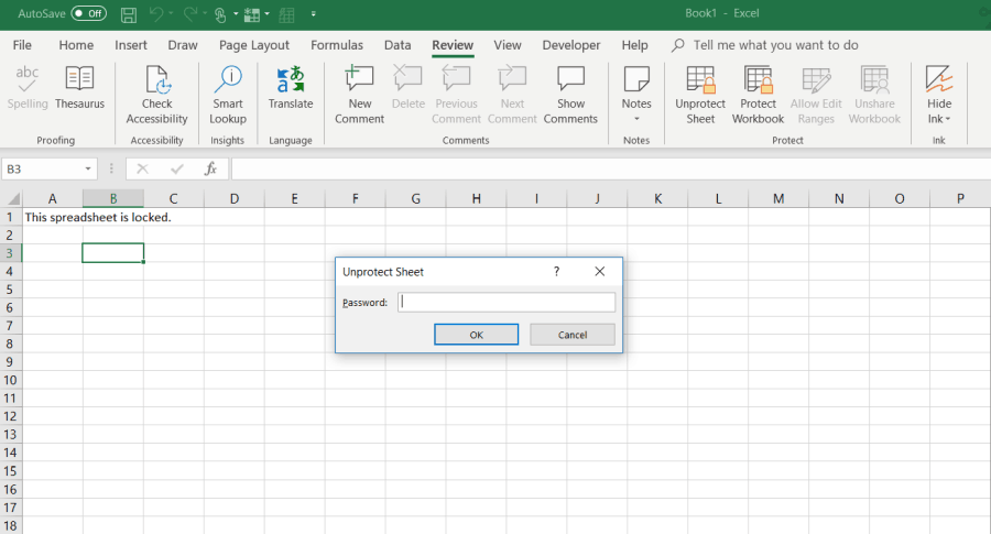 avskydda Excel-ark