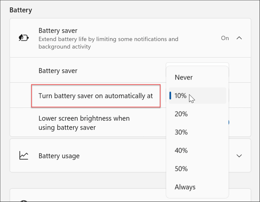förbättra batteritiden på Windows 11