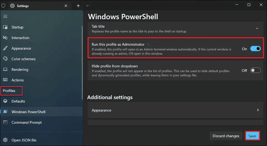öppna powershell som admin på Windows 11