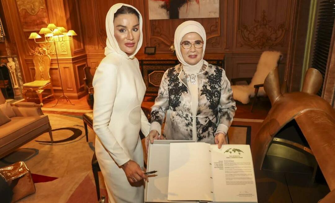 First Lady Erdoğan träffade Sheikha Moza, mamma till Qatar Emir Sheikh Al Thani
