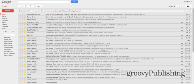 Gmail gammal stil