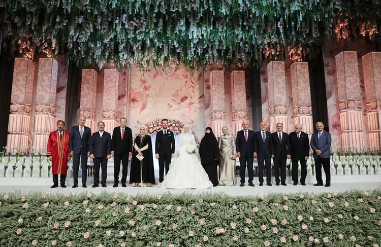 Bröllopsceremoni för president Erdoğans brorson Osama Erdoğan