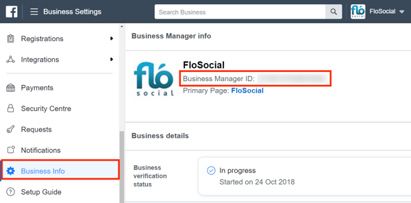 Använd Facebook Business Manager, steg 9.