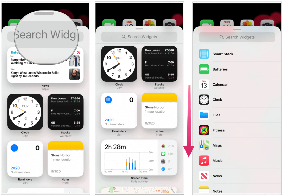 Inställningar för iOS 14-widgets