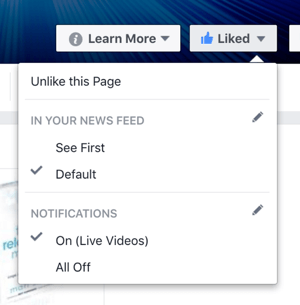 Facebook-sida gillade-knappen