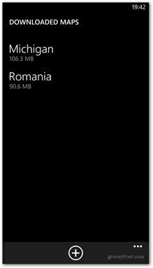 Windows Phone 8 tillgängliga kartor