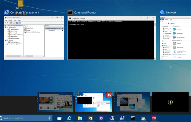 Stäng Windows 10 Virtual Desktop