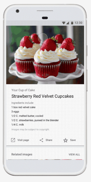 Google uppdaterar bildsökmotorn för recept, produkter och mer.