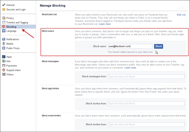 7 Facebook-blockering