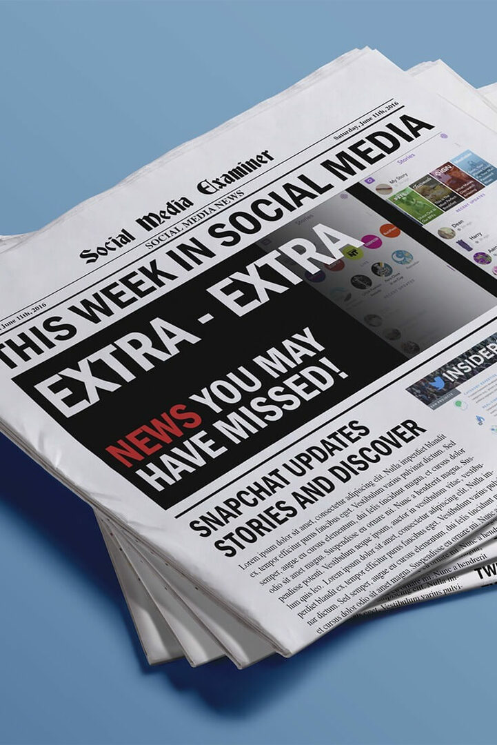 Snapchat gör innehållet mer upptäckbart: Denna vecka i sociala medier: Social Media Examiner