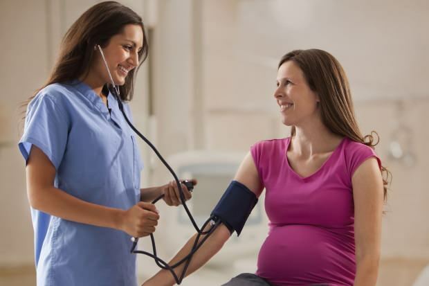 Vad ska vara blodtrycket under graviditeten?