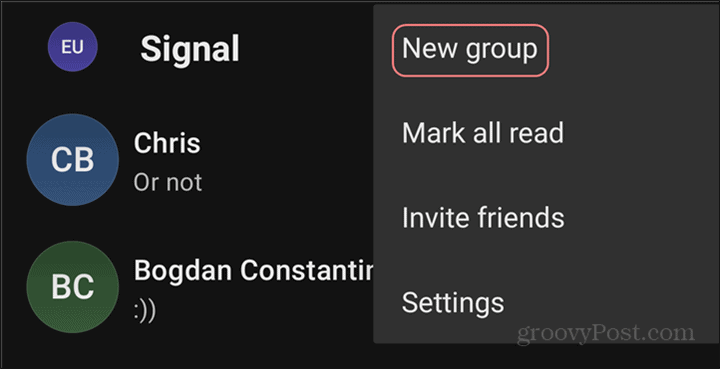 WhatsApp till Signal Groups nytt