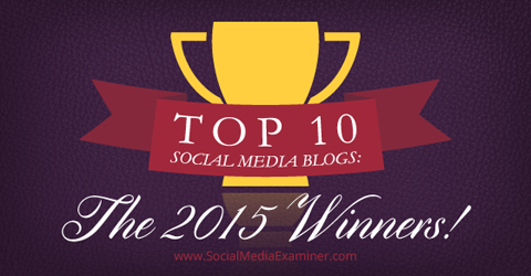 bästa sociala mediebloggar av vinnare från 2015