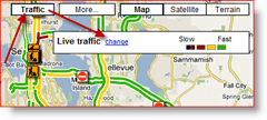 Google Maps Traffic Change Alternativ för Live Traffic