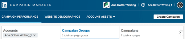 LinkedIn Campaign Manager-instrumentpanel.
