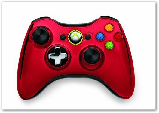 Xbox 360 kromkontroll röd