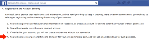 facebook registreringsinformation
