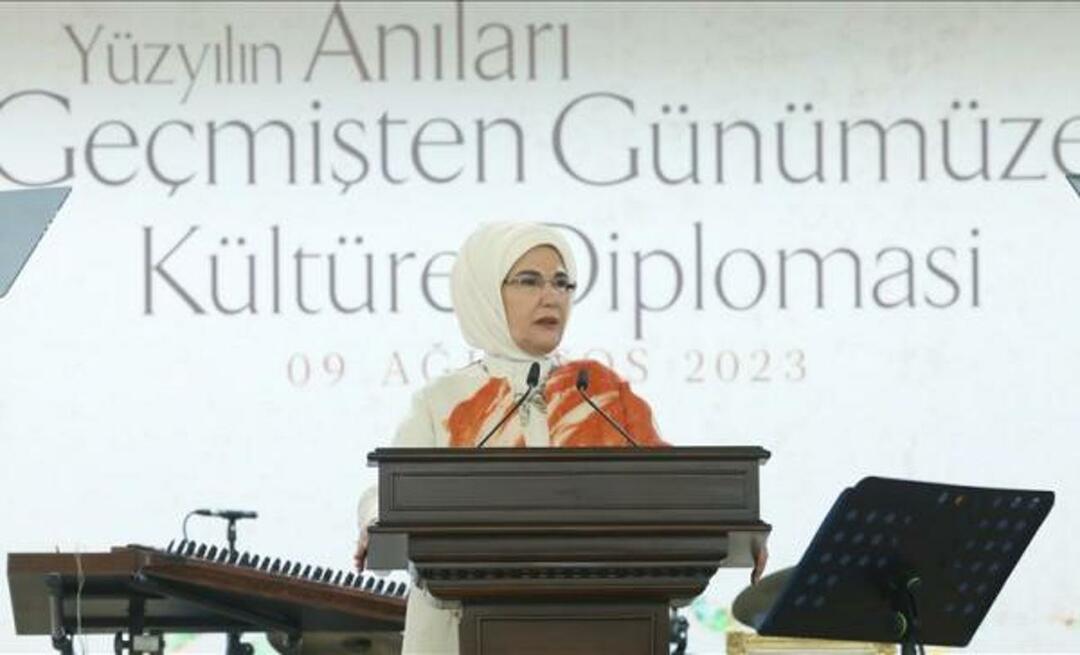 Emine Erdoğan gick med i programmet för kulturdiplomati: 