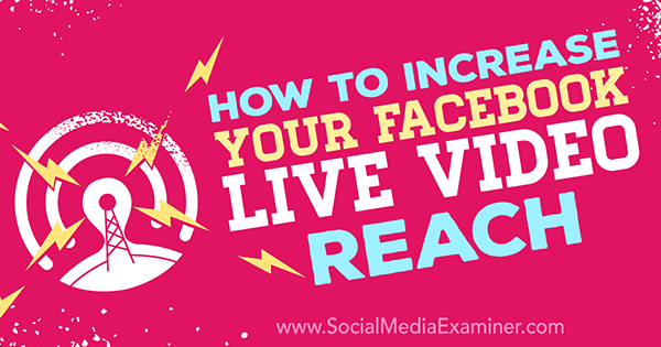 förbättra Facebook live videoprestanda