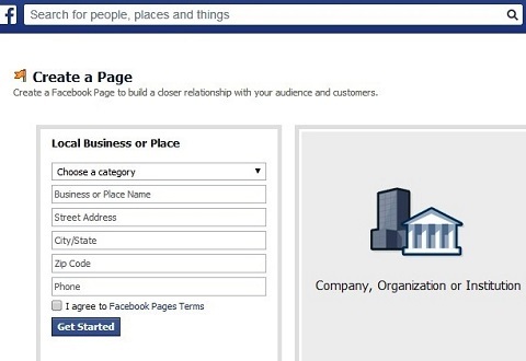 Facebook företagssida skapande