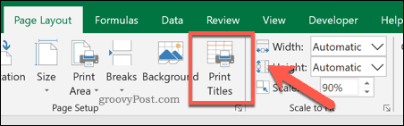 Excel Print Tiles-alternativet