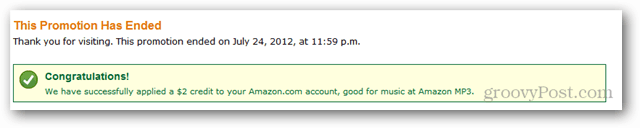 Gratis Amazon $ 2-kredit för Amazon för en Tweet