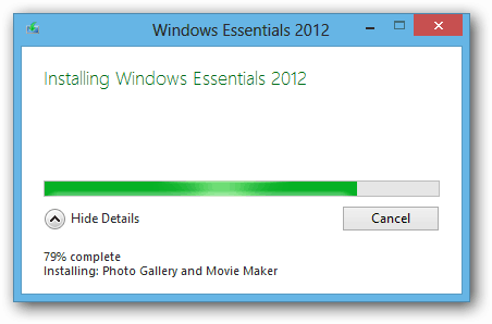 Windows Essentials 2012-installation