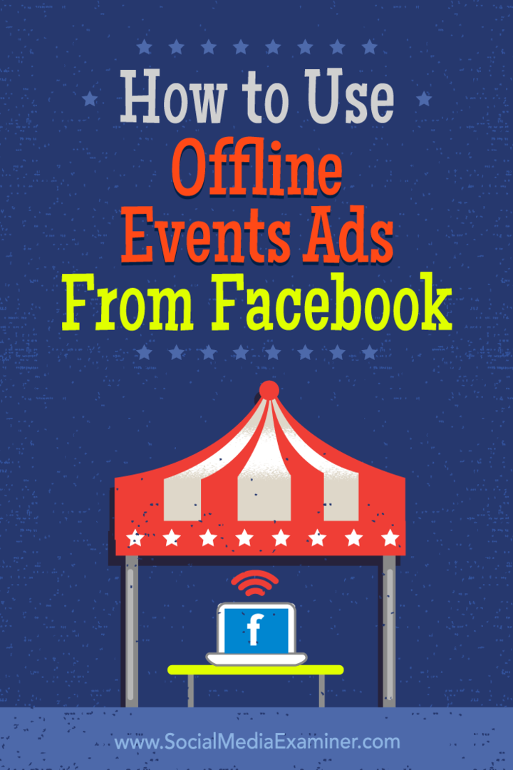 Hur man använder offline-evenemangsannonser från Facebook av Ana Gotter på Social Media Examiner.