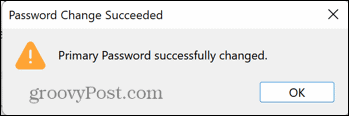 firefox ändrade lösenord