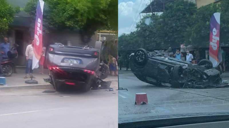 Katastrofal olycka! İlker Aksums bil förvandlades till skrot