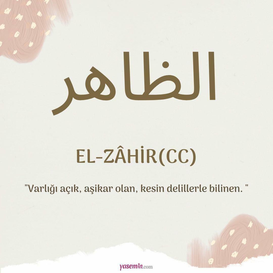 Vad betyder al-Zahir (c.c)?
